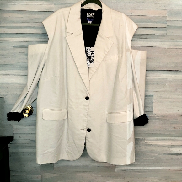 Oversized blazer with cutouts nwt 4x Kahlana Barfield Brown x Target - Picture 10 of 15